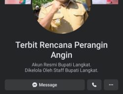 Hati hati terhadap Akun Medsos Melakukan Penipuan Mengatasnamakan Bupati Langkat