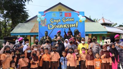 Bupati Langkat Tinjau Vaksinasi Merdeka Anak Usia 6 – 11 di Stabat