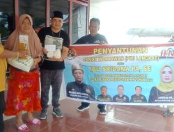 Ketua DPRD Langkat dan Panitia HPN  Santuni Janda Wartawan PWI