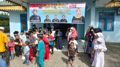 Peringati HPN ke-76, PWI Langkat Berikan Tali Asih kepada Anak Yatim dan Janda Wartawan