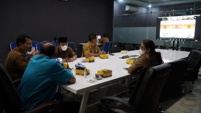 Plt Bupati Langkat&nbsp; Virtual Bersama Gubsu Antisipasi Lonjakan Covid -19