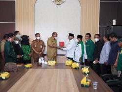 Plt Bupati Langkat Terima Audiensi DPC PBB, Fosmasi dan ISMI Langkat.