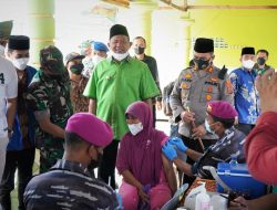 Forkopimda Langkat Hadiri Isra Mi’raj&nbsp; di Hinai Disertai Vaksinasi dan Bansos &nbsp;