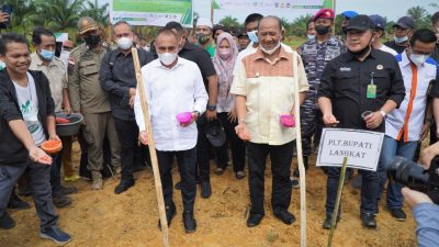 Gubsu Launching Sentra Jagung Terpadu di Desa PIR ADB dan Bukit Mas Besitang