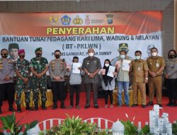 19.600  PKL, Warung dan Nelayan Langkat Terima Bantuan Tunai Rp 600 Ribu dari Kapolri
