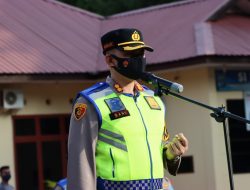 Kapolres Langkat Pimpin Apel Serpas Pos Pam, Pos Yan dan Pos Urai Ketupat Toba 2022