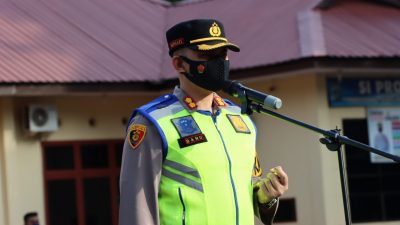 Kapolres Langkat Pimpin Apel Serpas Pos Pam, Pos Yan dan Pos Urai Ketupat Toba 2022