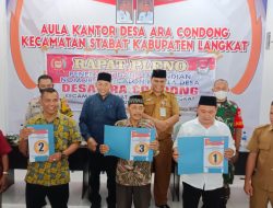 Ketua Apdesi Langkat Berharap Pilkades Serentak 167 Desa Berjalan Demokratis, Pilkades Ara Condong Stabat : Juli Fitriadi No 1, Hasan Basri, No 2, Thamrin No 3
