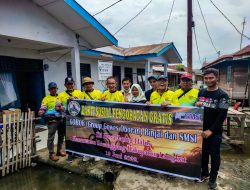Peduli Warga Pesisir , SMSI dan Gobor Gelar Pengobatan Gratis di Langkat