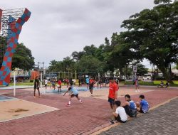 SMSI Binjai-Langkat Bina Atlet Bola Voli Setiap Minggu Pagi di Tanah Lapang Merdeka