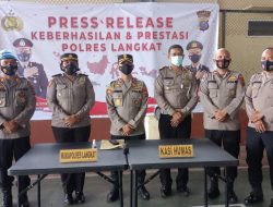 Dua Bulan Polres Langkat Raih Keberhasilan dan Prestasi, Kapolres:  Apresiasi Jajaran