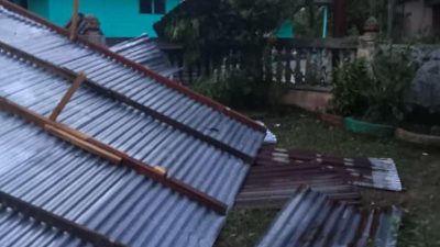 8 Rumah Rusak Diterjang Angin Puting Beliung di Langkat