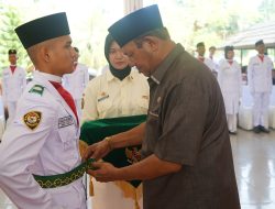 58 Anggota Paskibraka Dikukuhkan Plt Bupati Langkat, Hari Ini Kibarkan Bendera HUT Ke-77 RI