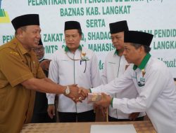 Pelantikan UPZ , Plt Bupati Zakat Harta ke Baznas Rp 50 Juta
