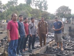 32 Unit Rumah di Kampung Matfa Sei Lepan Ludes Terbakar