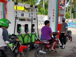 Polsek Gunungsitoli Alo’oa Patroli Rutin Ketersediaan BBM SPBU Desa Olora