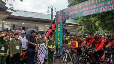 Seribuan Peserta Fun Bike Meriahkan HUT FKPPI dan TNI di Langkat