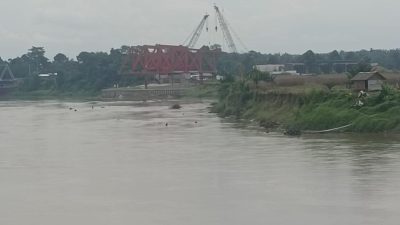 Jembatan Terpanjang Jalur Tol Stabat Tahap Pengerjaan