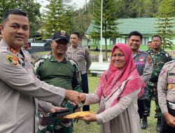 Polda Sumut dan Polres Taput Terus Lakukan Trauma Healing Sejumlah Lokasi Terdampak Gempa