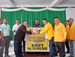Ditugaskan Ijeck, Pengurus Partai Golkar Sumut  Bantu Rumah Ibadah Terdampak Gempa Taput