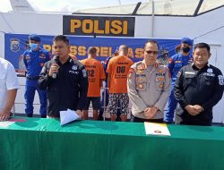 Ditpolair Polda Sumut Tangkap Tiga Perompak Bersenjata di Perairan Deliserdang