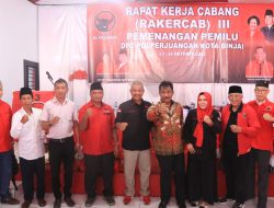 Rakercab dan Bakti Sosial PDIP, Wali Kota Binjai : Minta PDIP Terus Dukung Visi Pemko Binjai