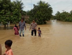 Akibat Curah Hujan Tinggi, Ribuan Rumah  di 2 Kecamatan Langkat Terendam Banjir
