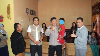 Polres Humbahas Pantau Psikologis Anak Pasca Ayah Ditahan Mutilasi Ibu Kandungnya