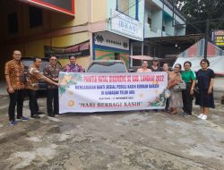 Panitia Natal Oikumene Langkat 2022 Serahkan Ratusan Paket Sembako Korban Banjir