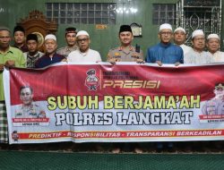Kapolres Langkat Bantu Pembangunan Masjid di Stabat
