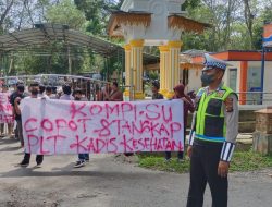 Mahasiswa Kompi Sumut Unjukrasa Minta Plt Bupati Evaluasi Jabatan Plt Kadis Kesehatan Langkat
