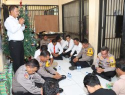 Natal Penuh Makna, Kapolres Batu Bara AKBP Jose D.C. Fernandes,. Rayakan Natal Bersama Tahanan