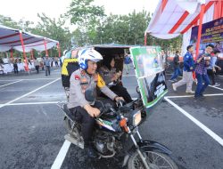 Kapolda Sumut Bawa Betor Ajak Masyarakat Tertib Lalu Lintas