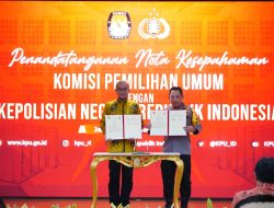 Polri dan KPU Teken MoU Pengamanan Pemilu 2024 , Kapolri: Jaga Persatuan  Kesatuan Syarat Mutlak