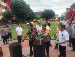 Polda Sumut Musnahkan Narkotika 172 Kg Sabu,  Ganja , 16 Ton  dan Pil Ektasi 46.092 Butir  Total Senilai 185 Milyar