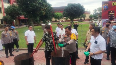 Polda Sumut Musnahkan Narkotika 172 Kg Sabu,  Ganja , 16 Ton  dan Pil Ektasi 46.092 Butir  Total Senilai 185 Milyar