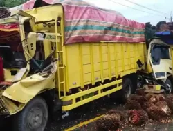 Tabrakan 3 Truk Beruntun di Langkat, Sopir Truk Tewas dan 1 Luka
