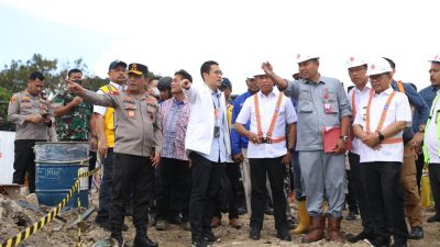 Menpora, Kapolda dan Gubsu Tinjau Progres Pembangunan Venue F1H20 Danau Toba