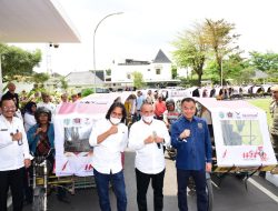 Ratusan Becak Motor Tenda HPN  Sumut Dilepas, Edy Rahmayadi Harapkan HPN 2023 Bergairah
