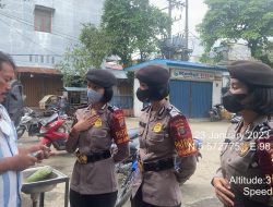 Polwan Polda Sumut “Blusukan” ke Pasar