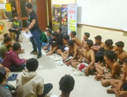 46 Remaja Diduga Kelompok  Geng Motor Diamankan Tim Patroli Presisi Polresta Deli Serdang
