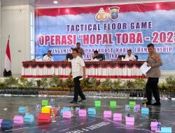 Kapolda Sumut Ijen Pol RZ Panca Putra Simanjuntak Pimpin Tactical Floor Game Pengamanan Lomba Perahu  Motor Internasional F1 Powerboat  Danau Toba