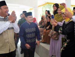 Ustad Hilman Fauzi dari Jakarta  Ceramah Tabligh Akbar Isra Miraj 1444 H di Langkat,  Syah Afandin Sosok Pemimpin yang Berakhlak.