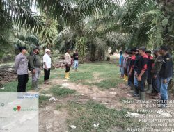 Bhabinkamtibmas Polsek Pangkalansusu Polres Langkat Sosialisasi Cegah Karhutla