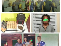 Polsek Pangkalan Brandan Tangkap Pria Pemilik 10 Kg Ganja