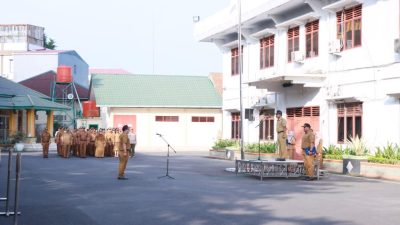 Apel Gabungan Pemko Binjai, Wali Kota Ingatkan Dinas PUPR Tingkatkan Kinerja Pengawasan Pembangunan Jalan Umar Baki, Al-Qur’an Centre dan Pasar Tavip
