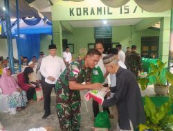 Koramil 15 Pangkalan Susu Bagikan Zakat Penghasilan Kepada Warga Kurang Mampu