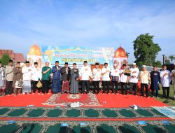 Keluarga Besar Polda Sumut Sholat Idul Fitri 1 Syawal 1444 H