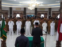 79 Pejabat Eselon  III dan IV Pemkab Langkat Dilantik, Plt Bupati : Tunjukkan Kinerja