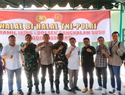 Koramil 15 Pangkalan Susu Halal Bihalal Bersama Forkopimca dan Abang Becak